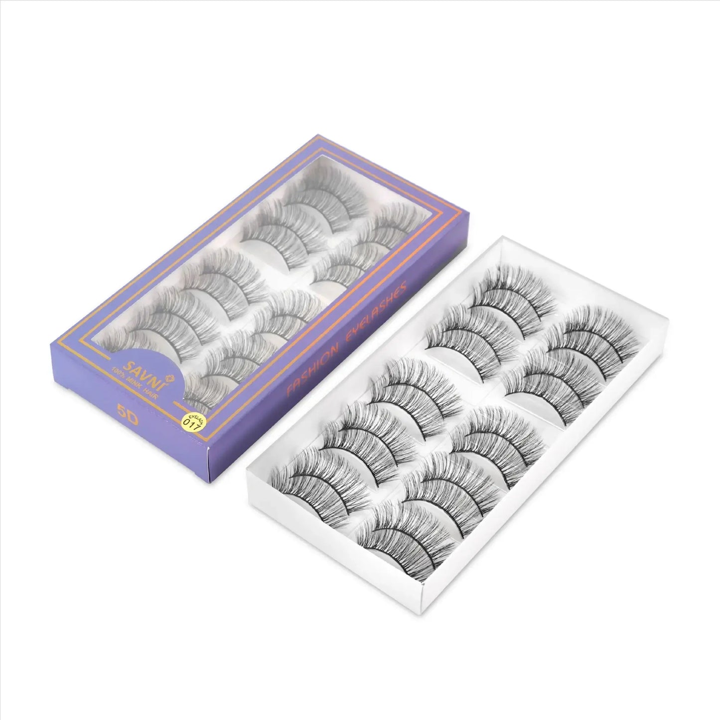 Savni 5D Temporary Mink Hair Eyelash Extensions 10 pairs Model 017