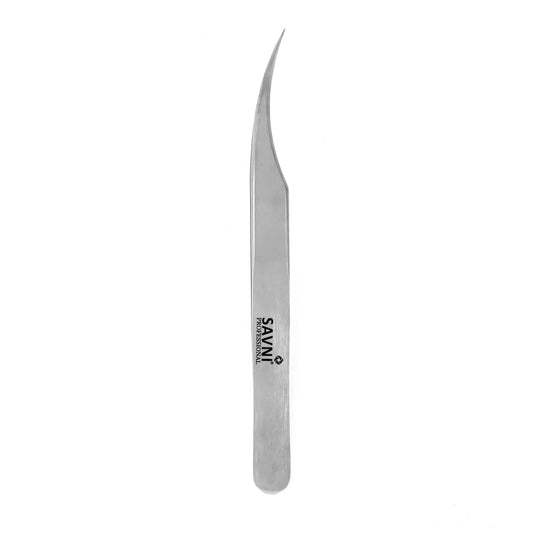 Savni Silver Eyelash Extension Tweezers Straight