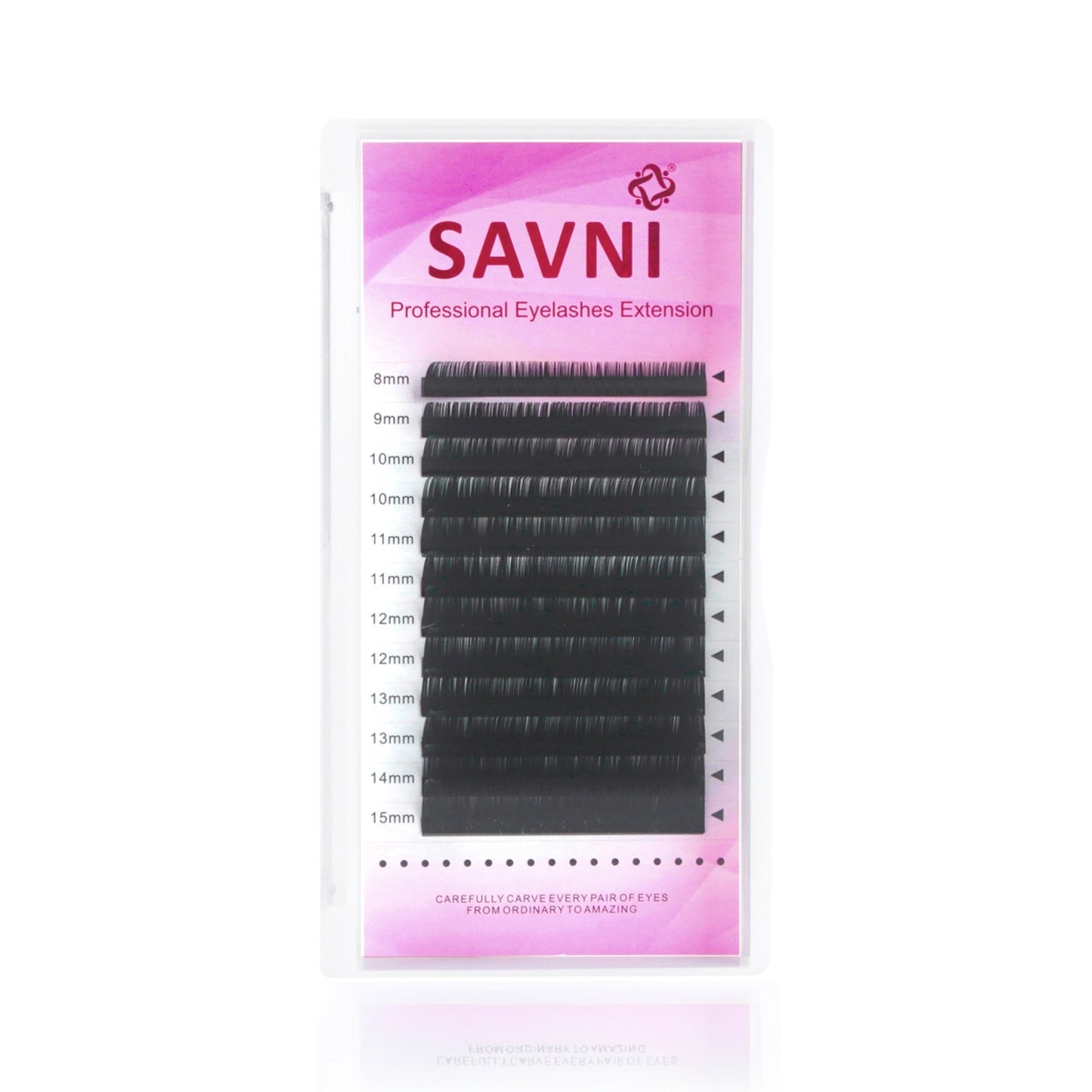 Savni Permanent Eyelash Extension 0.07 Thickness Mix Size 8mm - 15mm