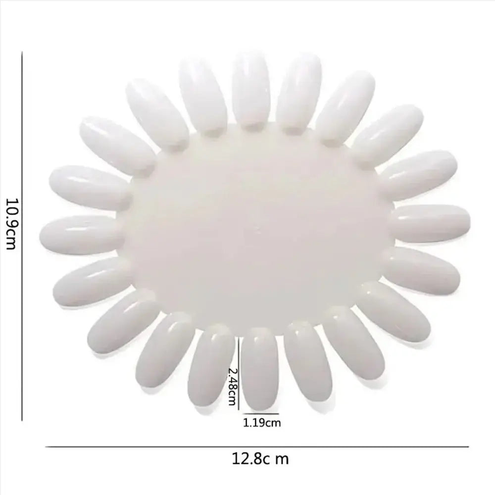 Oval Nail Display Wheel Chart - 10 Plates (200 Nails)