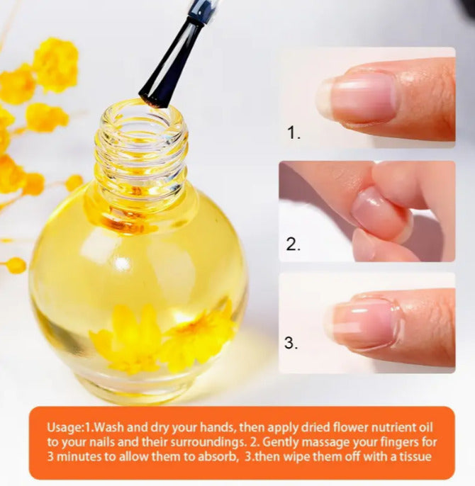 Savni Cuticle Oil 15ml Infused with Flowers & Applicator Brush - Assorted Fragrance Product vendor