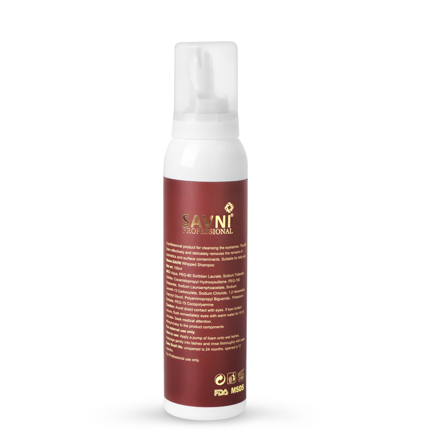 Savni Whipped Shampoo Cleanser For Eyelash Extension - 100ml