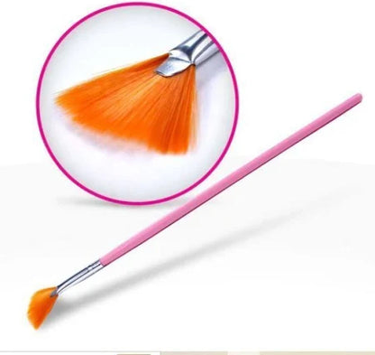 Nail Fan Brush For Glitter/Mylar