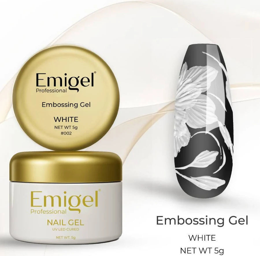 Emigel Embossing Gel - White 5G