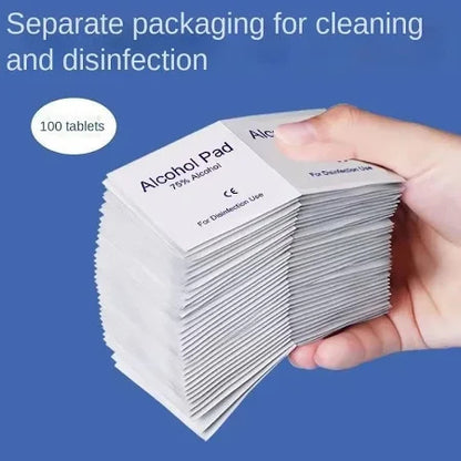 Alcohol Wipes For Disinfection & Nail Prepping - 100 Pcs