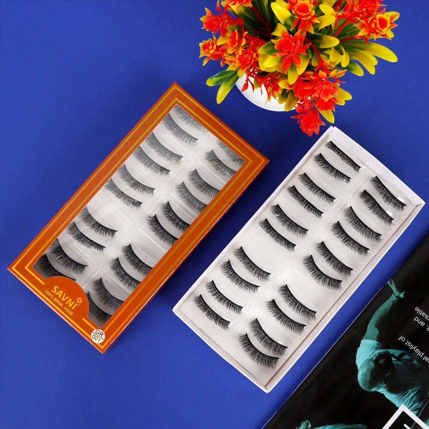 Savni 5D Temporary Mink Hair Eyelash Extensions 10 pairs Model GR/001