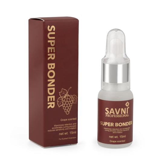 Savni Super Bonder For Long Lasting Eyelash Glue Retention, 15ml - Grape Scented