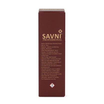 Savni Super Bonder For Long Lasting Eyelash Glue Retention, 15ml - Grape Scented