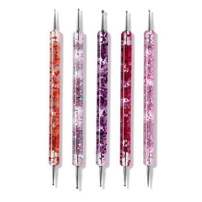 Nail Dotting Tools Glitter Handle - Set of 5
