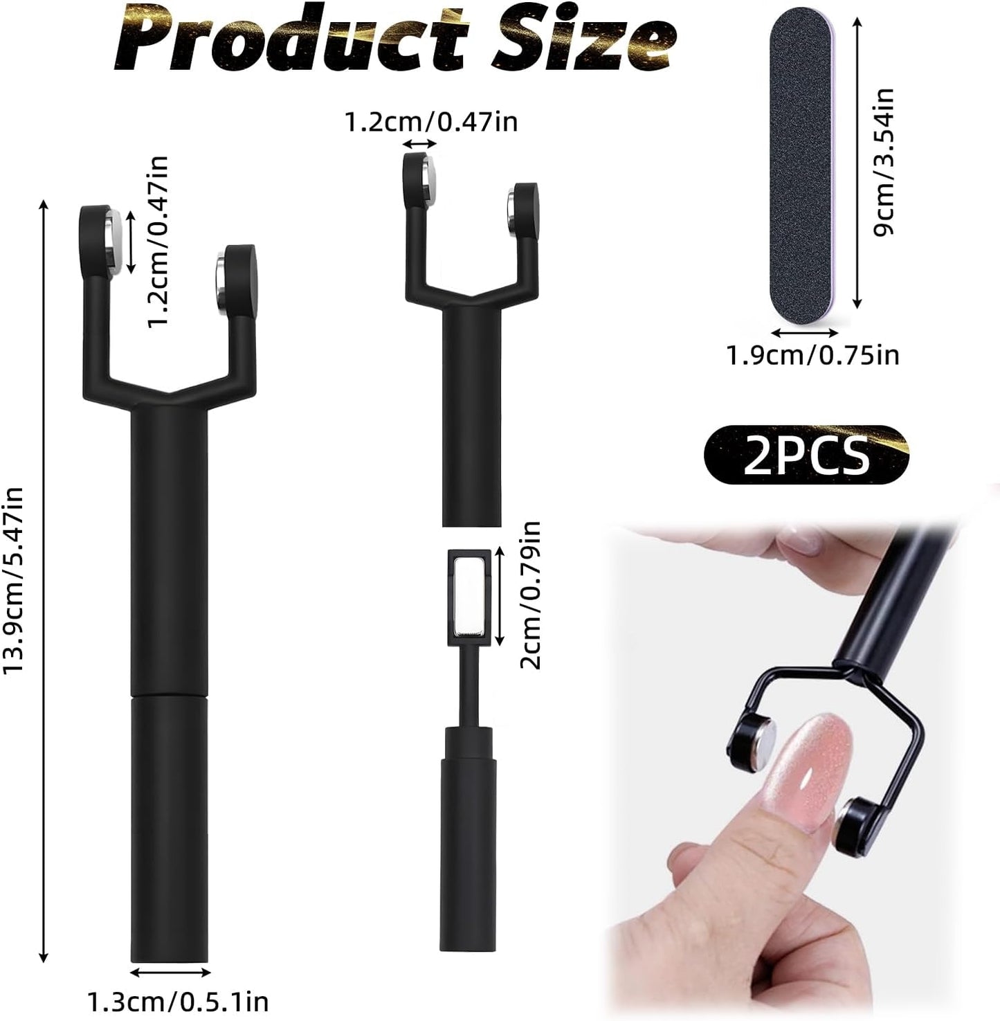 Cat Eye Magnet Tool - 4 in 1 - Round, Rectangle, Circle & S