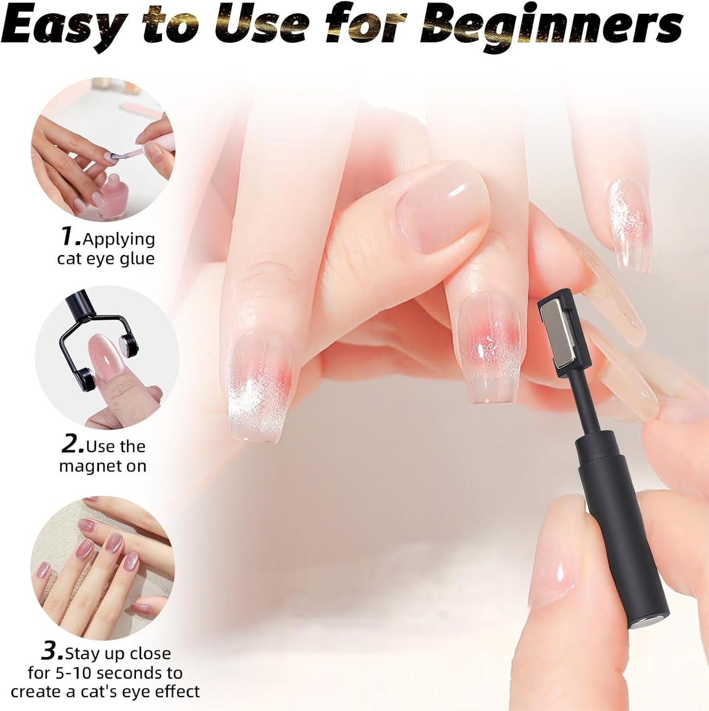 Cat Eye Magnet Tool - 4 in 1 - Round, Rectangle, Circle & S