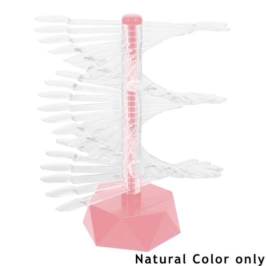 Small Spiral Nail Display Stand, Natural Color - 60 Nails
