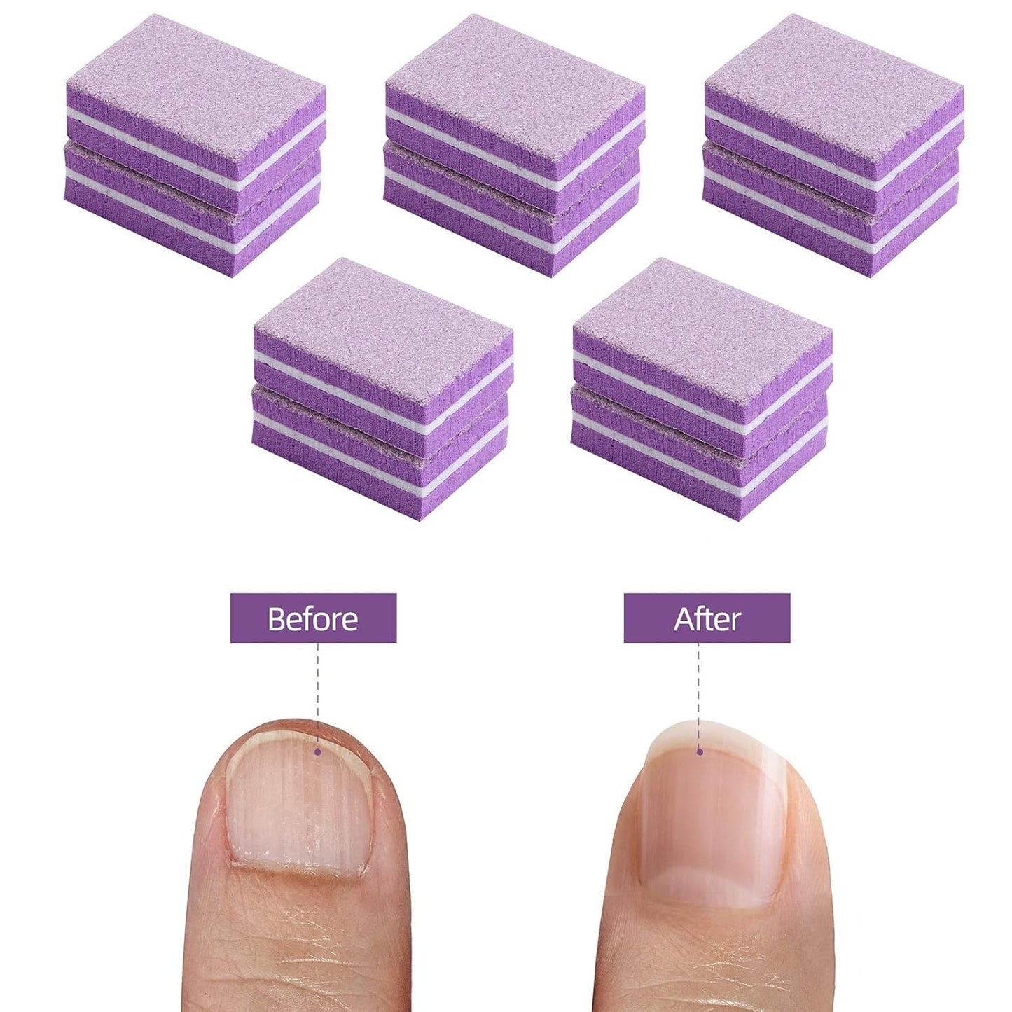 Mini Buffers For Press On Nails - 3x2cm