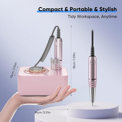35000RPM Heavy Drill Machine Pink Color - Model