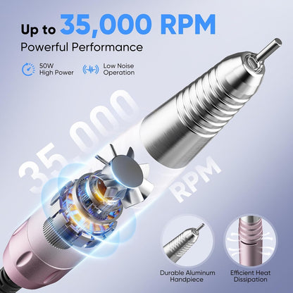 35000RPM Heavy Drill Machine Pink Color - Model