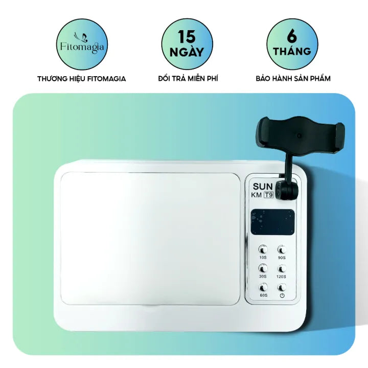 UV Lamp 96W with Hand Rest Cushion Pillow with Phone Stand - White Color