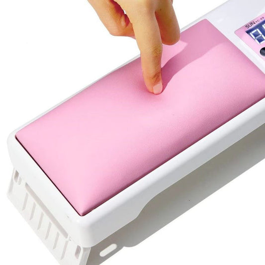 UV Lamp 48W with Hand Rest Cushion Pillow - Pink/White Color