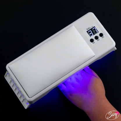 UV Lamp 48W with Hand Rest Cushion Pillow - Pink/White Color
