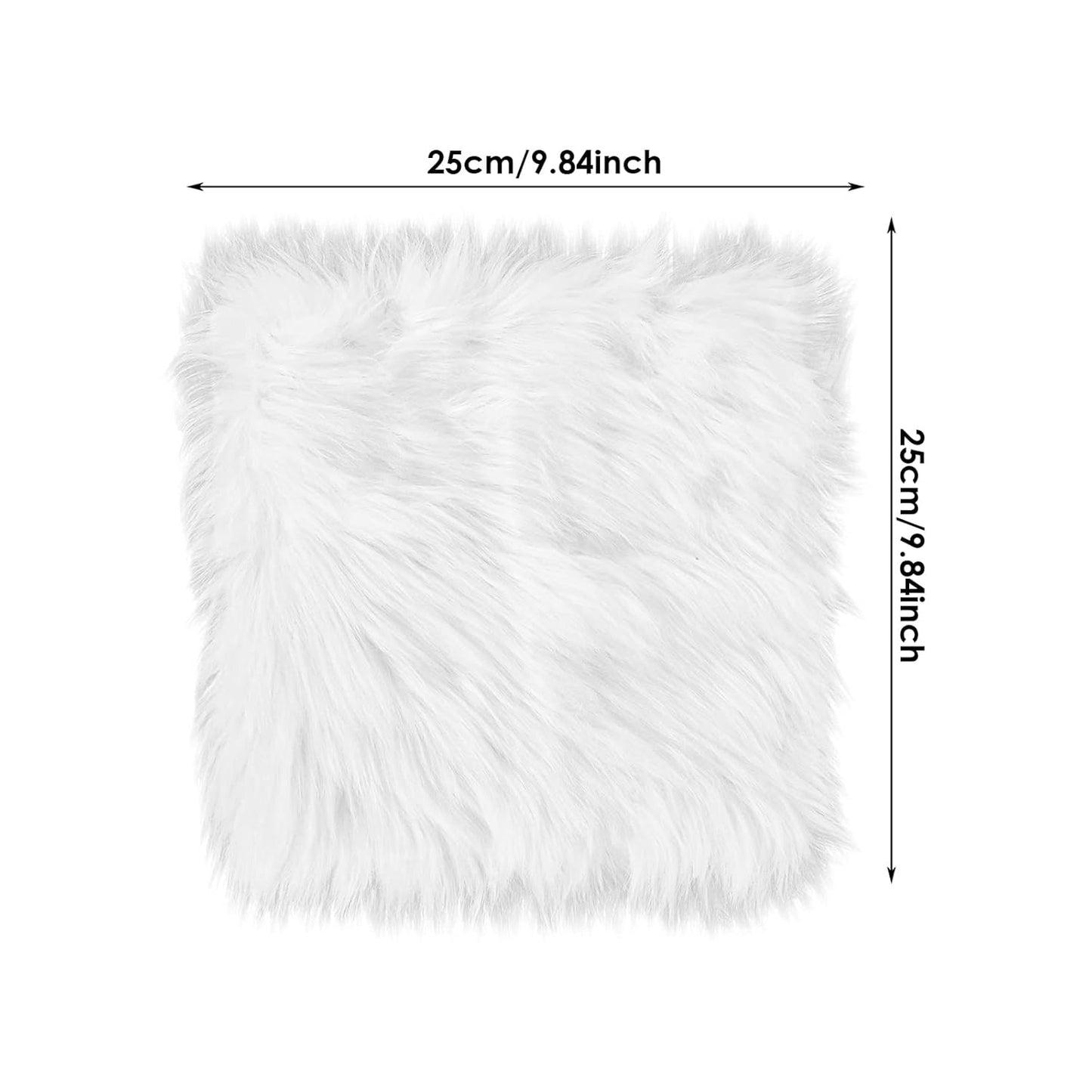 Soft Fleece for Nails Photography - White Color, 25x25cm