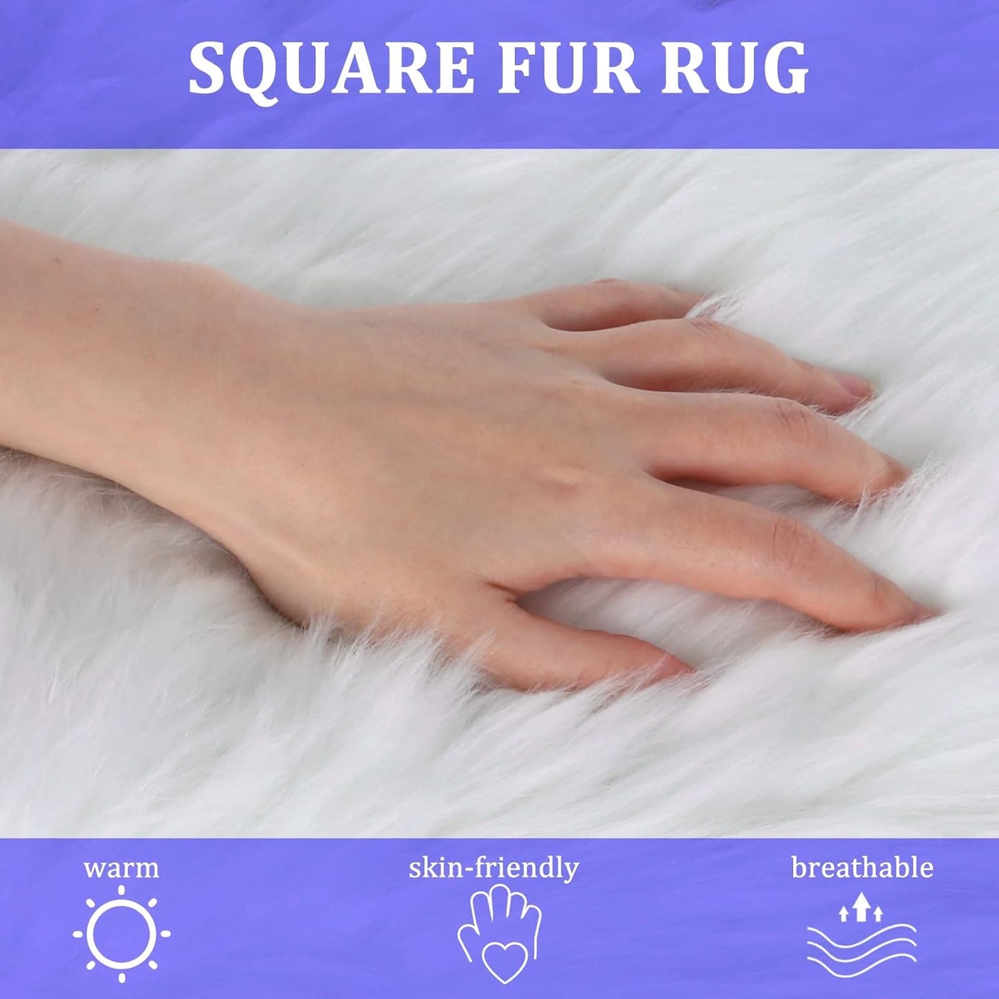 Soft Fleece for Nails Photography - White Color, 25x25cm