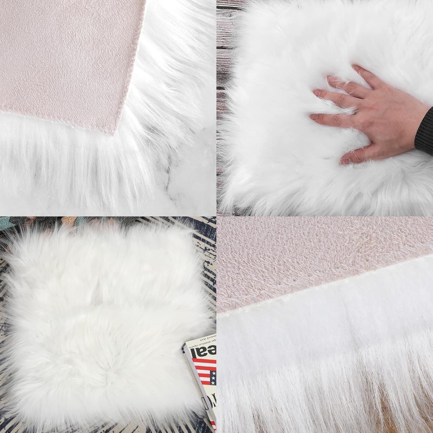 Soft Fleece for Nails Photography - White Color, 25x25cm