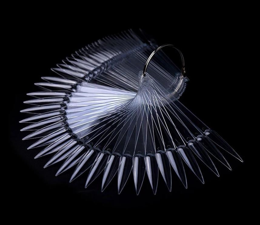 Stiletto Nail Art Practice Sticks with Ring - 50 Sticks