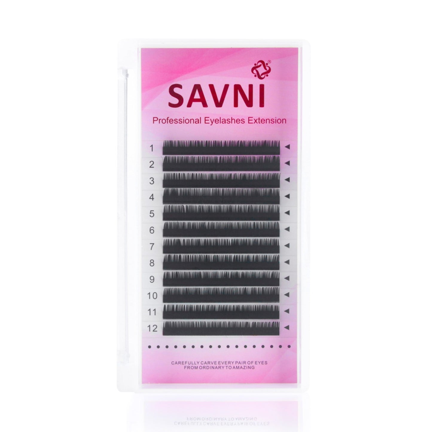 Savni Permanent Eyelash Extension 0.07 Thickness Individual Sizes