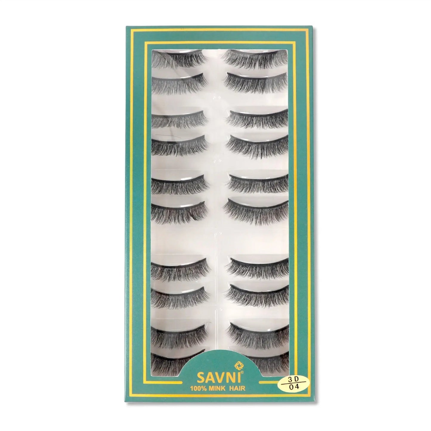Savni 5D Temporary Mink Hair Eyelash Extensions 10 pairs Model 3D/04