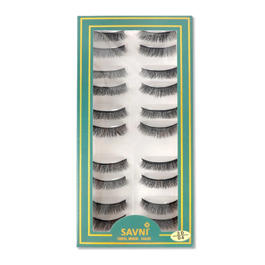 Savni 5D Temporary Mink Hair Eyelash Extensions 10 pairs Model 3D/04