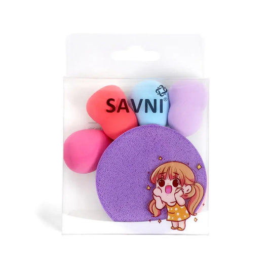 Savni Makeup Sponge Powder Puff, Small Beauty Blender & Sponges - Assorted Color