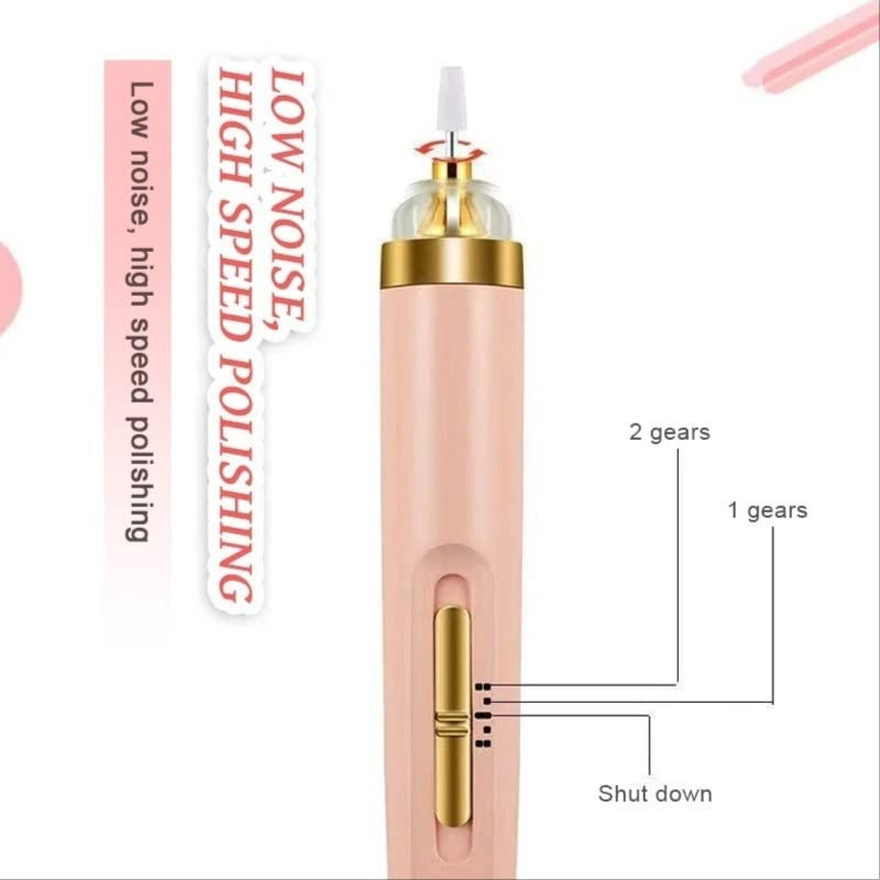 USB Rechargeable Nail Drill Machine 12000RPM for Practice & Household Purpose