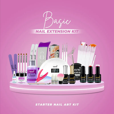 Savni Basic Nail Art Extension Kit 24 Items Included