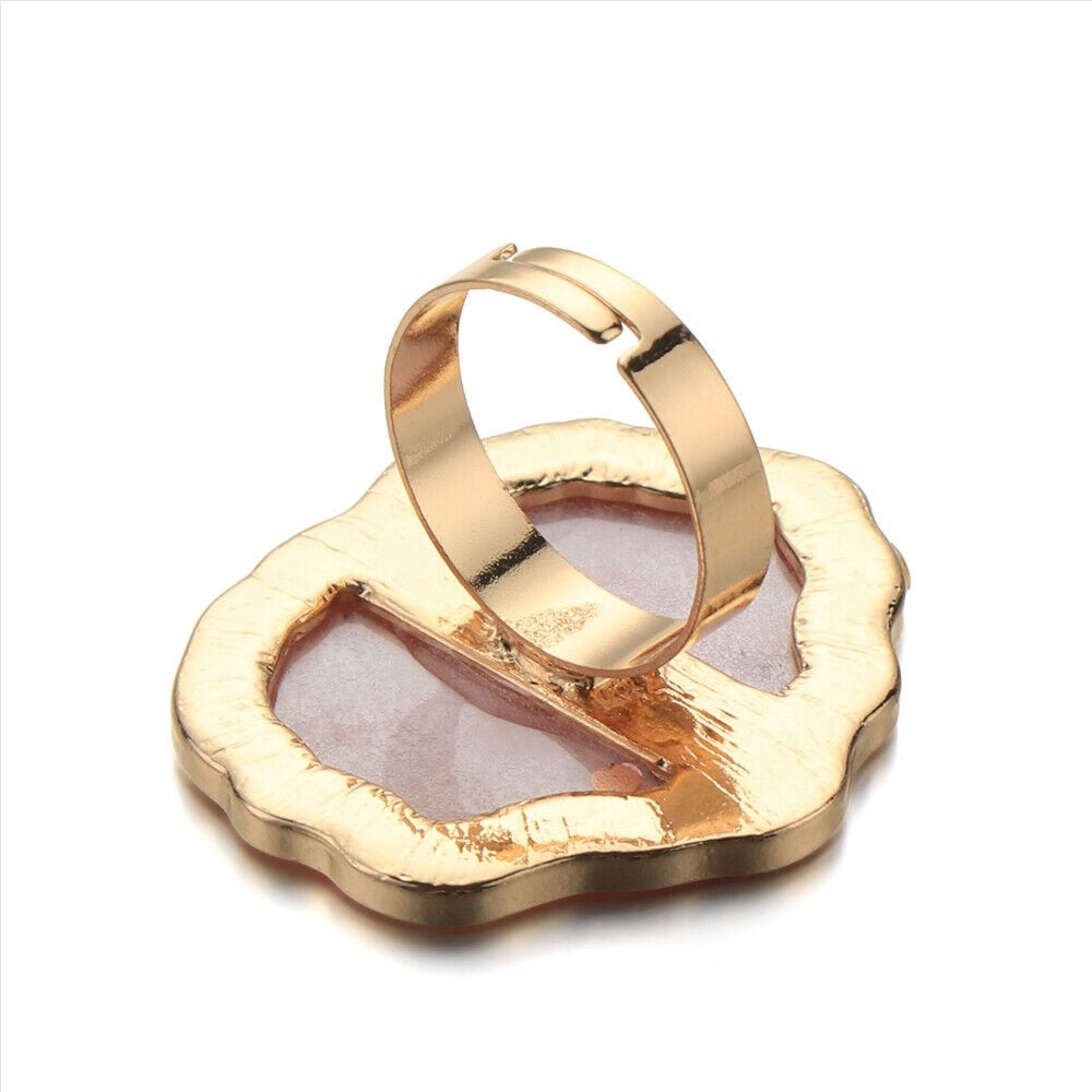 Nail Art Mixing Palette Ring- Assorted Shape & Color