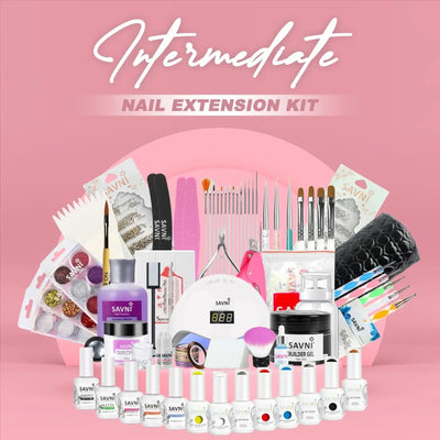 Savni Intermediate Nail Art Extension Kit 40 Items Included