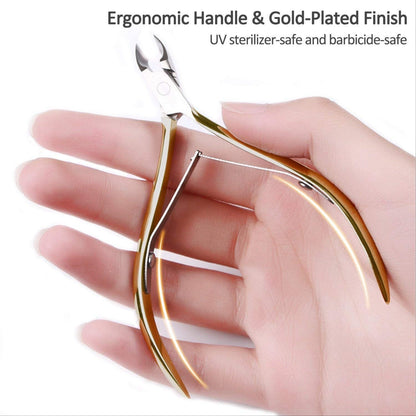 Golden Stainless Steel Nail Cuticle Cutter - Short Head
