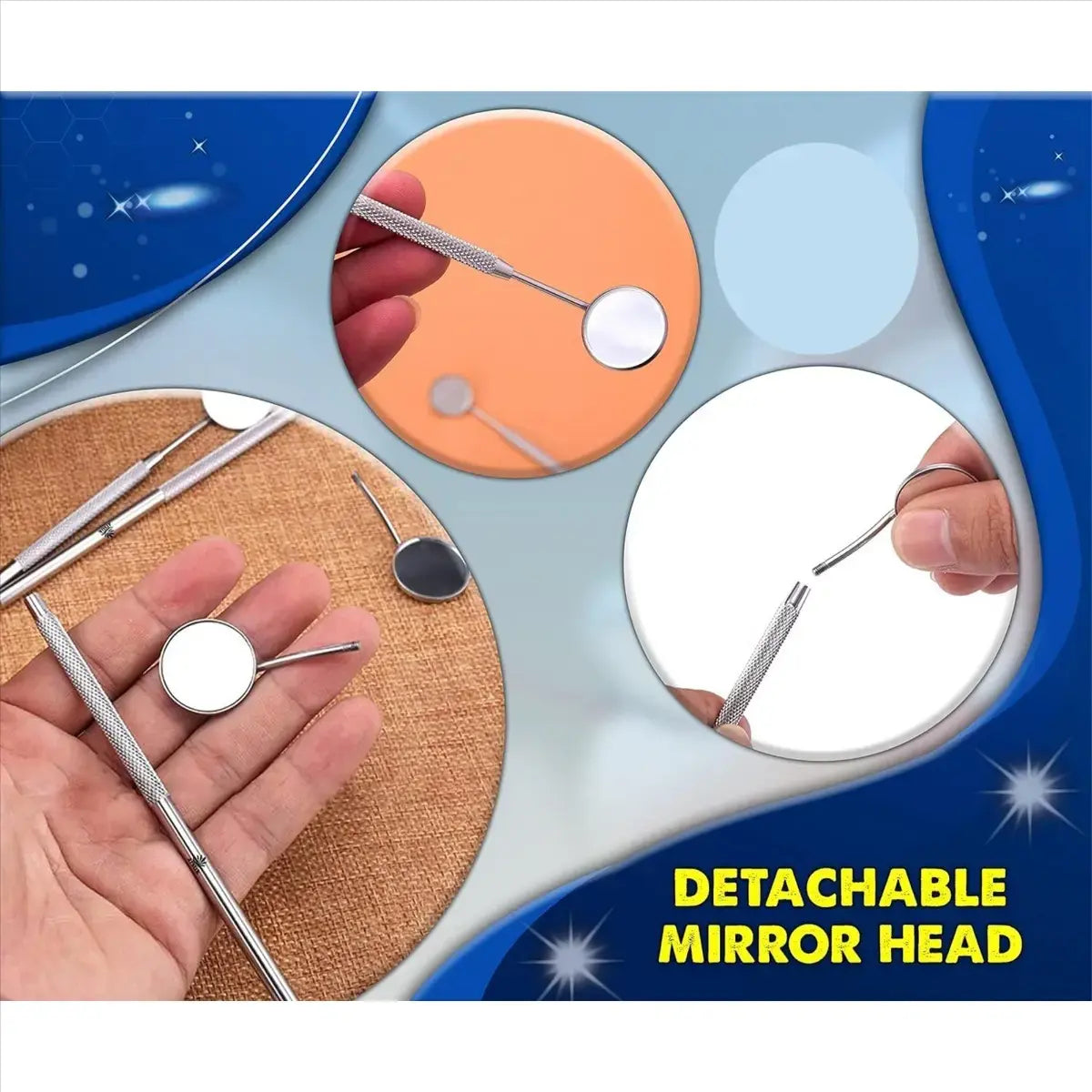 Eyelash Extension Mirror Titanium Small Size