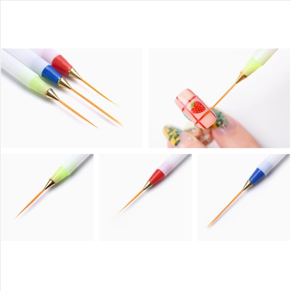 Striping Liner Brushes - Set of 3