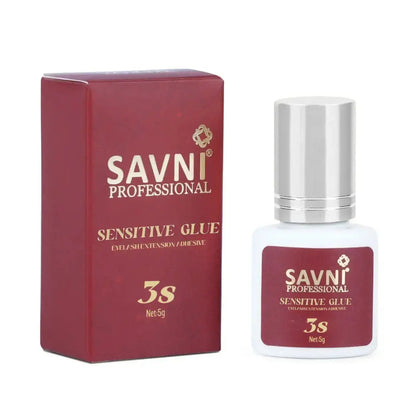 Savni Eyelash Extension Glue Sensitive - 3 Second Drying Time - For Practice Use
