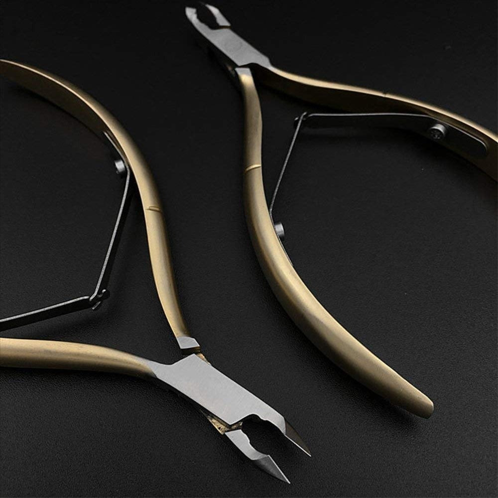 Golden Stainless Steel Nail Cuticle Cutter - Short Head