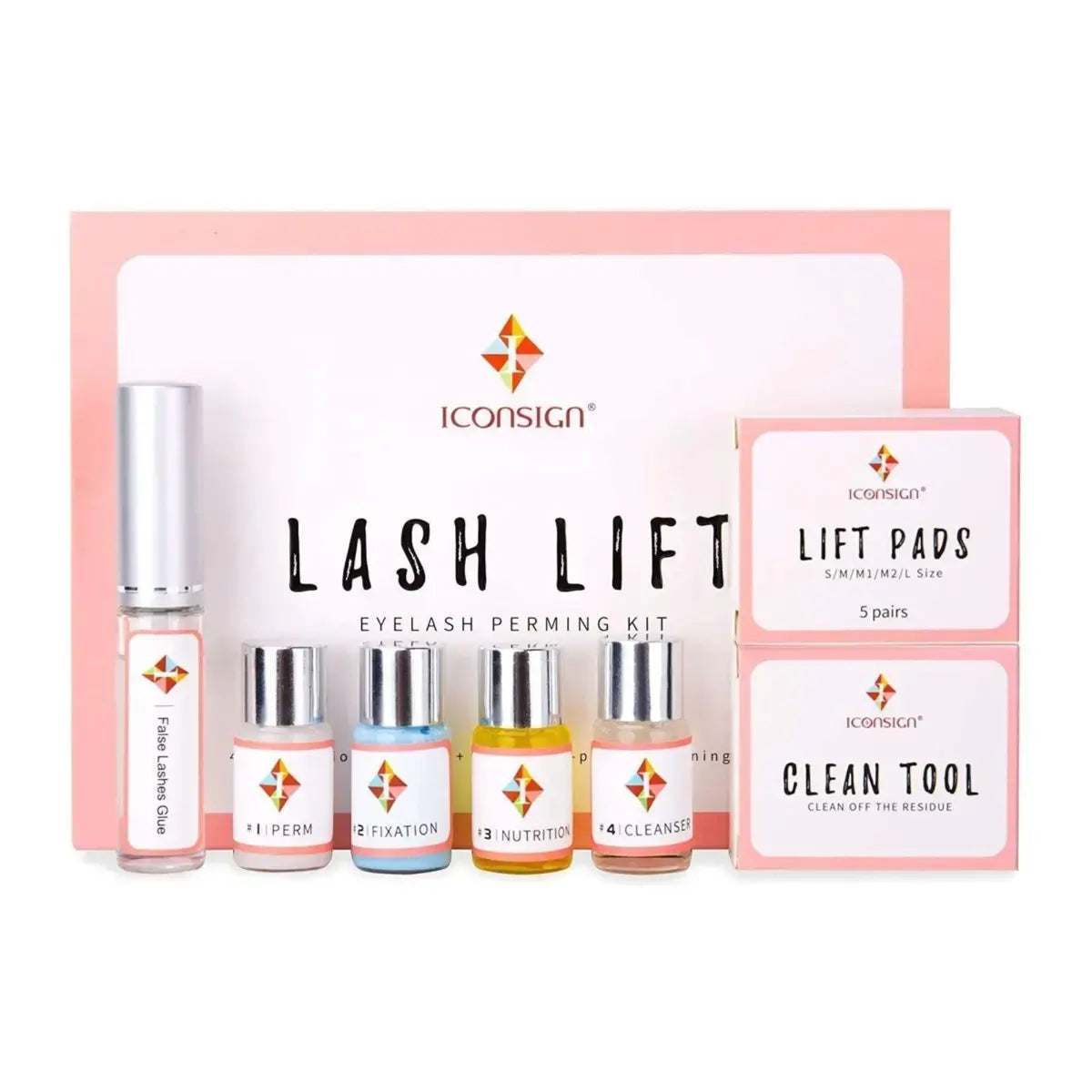 Savni Lash Lift Kit, Salon Semi-Permanent Curling Eyelash Perm Kit with Lash Shields, Eye Gel Pads and Brushes
