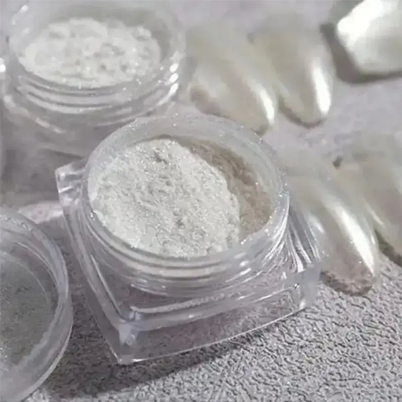 Pearl White Nail Chrome Powder - 1 piece