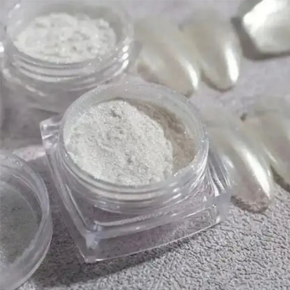 Pearl White Nail Chrome Powder - 1 piece