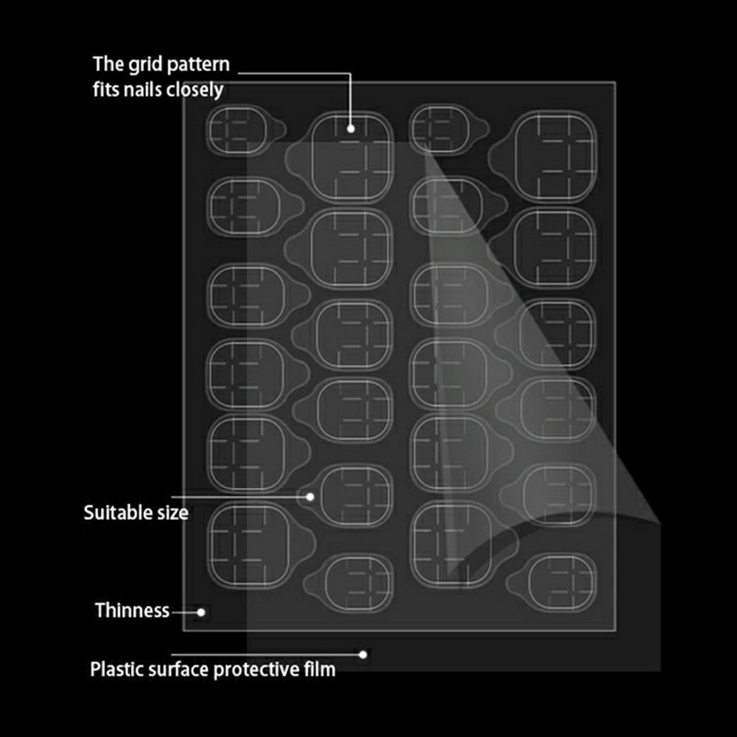 Temporary Glue Tabs Double Sided Tape - 24 Glue in 1 Sheet